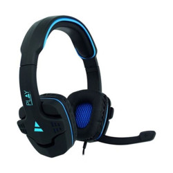 Casques avec Micro Gaming Ewent PL3320 Noir Bleu Gaming Headphones