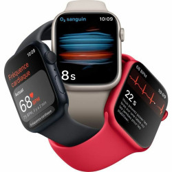 Apple Watch Series 8: Smartwatch mit WatchOS 9, 32 GB Speicher und 4G in Beige Smartwatches