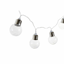 Guirlande lumineuse LED DKD Home Decor 33 x 21 x 6 cm Transparent Ampoule Urbaine  Éclairage et décoration d’extérieur