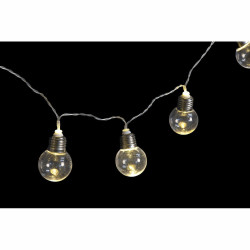 Guirlande lumineuse LED DKD Home Decor 33 x 21 x 6 cm Transparent Ampoule Urbaine  Éclairage et décoration d’extérieur