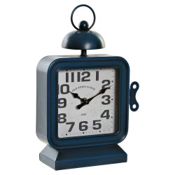 Horloge de table DKD Home Decor 8424001799985 Bleu 19 x 8 x 28 cm Fer Wanduhren und Standuhren