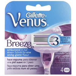 Remplacement de Lame de Rasoir Gillette Venus Breeze 4 Unités Gillette