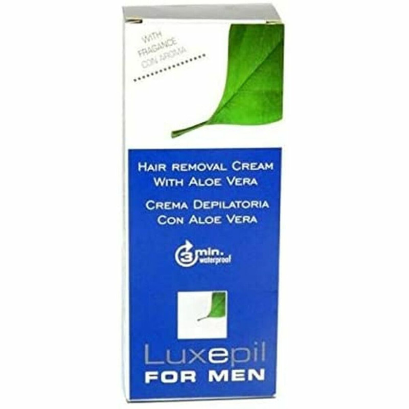Crème Épilatoire Corporelle Luxepil For Men Aloe Vera (150 ml) Hair removal and shaving
