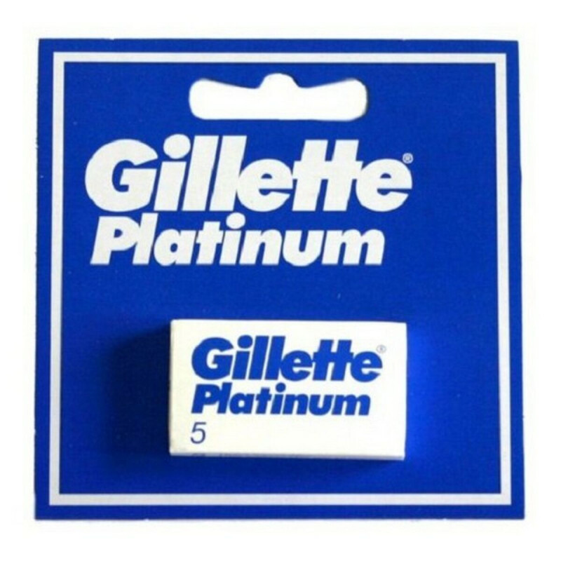 Lames de Rasoir de Rechange Platinum Gillette Platinum (5 uds) Haarentfernung und Rasur