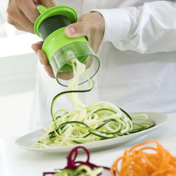 Coupe-Légumes en Spirale Mini Spiralicer InnovaGoods  Râpes, éplucheurs et découpe fruits et légumes