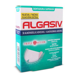 Coussinets Adhésifs pour Dentiers Superior Algasiv ALGASIV SUPERIOR (30 uds) Algasiv