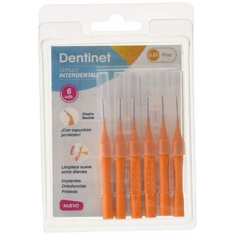 Brosse à Dents Interdentaire Dentinet 0,60 mm (6 uds) Dentinet