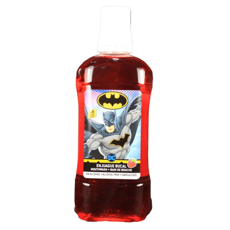 Bain de Bouche Batman Fraise (500 ml)  Hygiène buccale