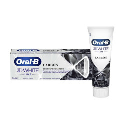 Oral-B 3D White Luxe Aktivkohle Zahnpasta für Zahnweißung (75 ml) Mundhygiene