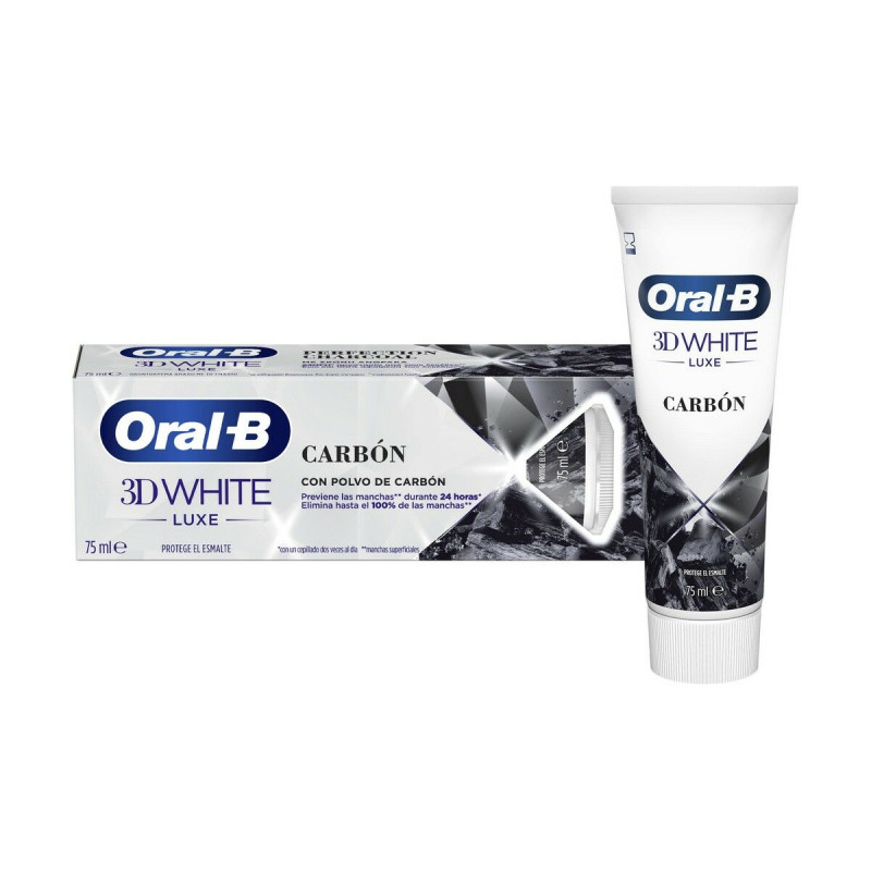 Oral-B 3D White Luxe Aktivkohle Zahnpasta für Zahnweißung (75 ml) Oral hygiene