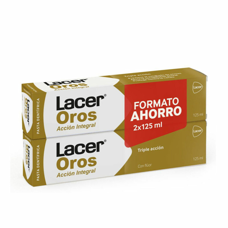Dentifrice Triple Action Lacer Oro 2 x 125 ml (2 Pièces) Lacer