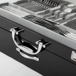 72-teiliges Edelstahl-Besteckset Cook D`Lux InnovaGoods Messer und Schleifsteine