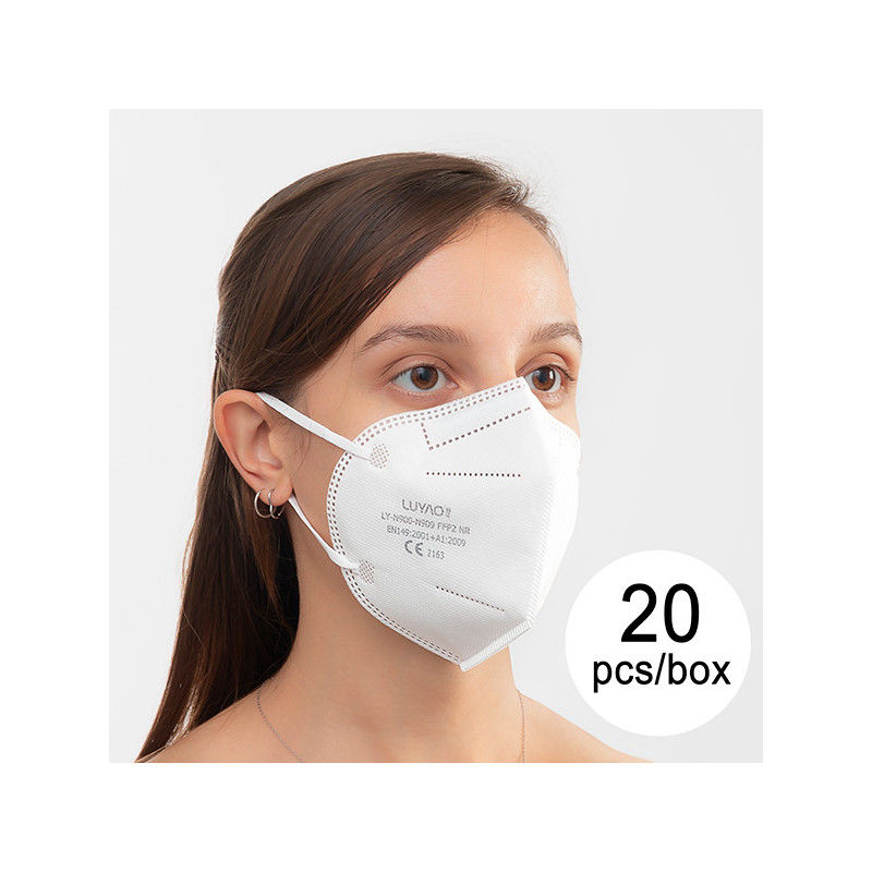 copy of Máscara de Proteção Respiratória FFP2 NR LY-N900-N909 (Pack de 20) BigBuy Wellness