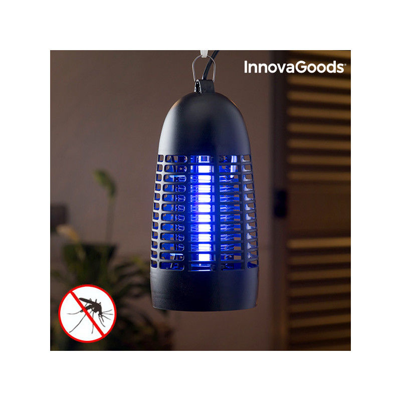 Lampe Anti-Moustiques KL-1600 InnovaGoods 4W Noire Schädlingsschutz
